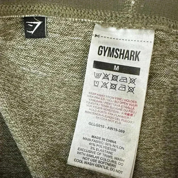 Gymshark Flex Leggings Mid Rise Olive Green Women's  Size M - Picture 12 of 14